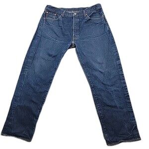 Levis Mens 501 Jeans Measures Size 38x31 **Tag is Wrong Button Fly Stiff Denim